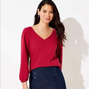 🍑2 for $20🍑 Puff Sleeve V-neck Top S